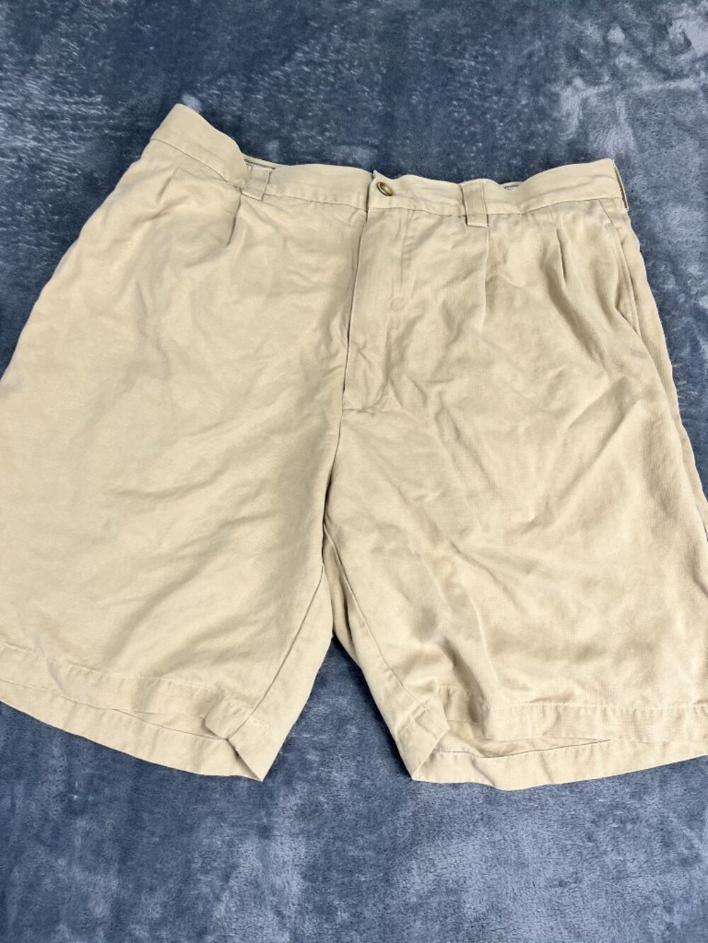 Tommy Bahama Mens Brown Pleated Shorts 34